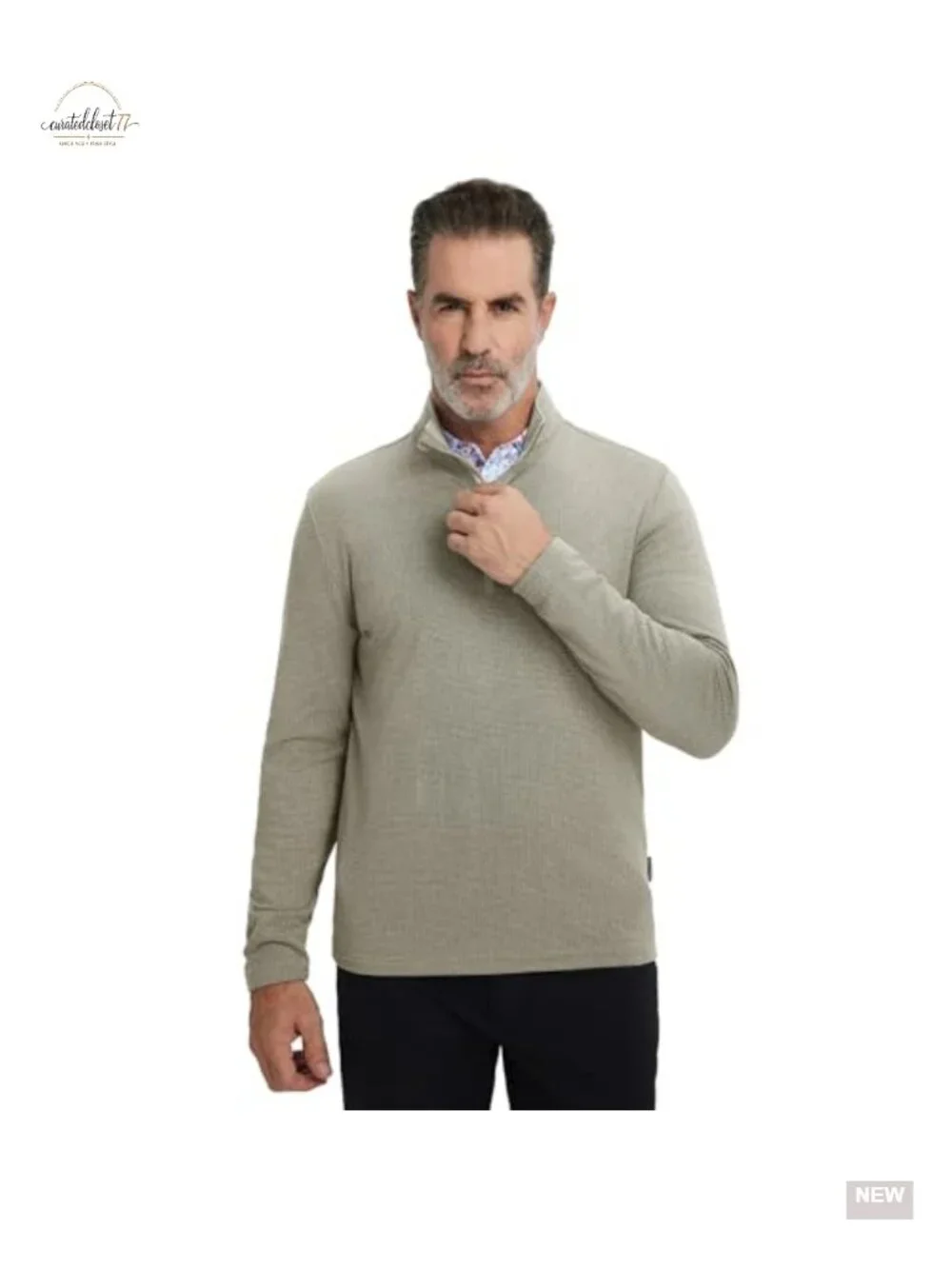 Mens Quarter Zip Pullover Fleece Lined Lightweight Stretch Mock Neck 1/4 Zip